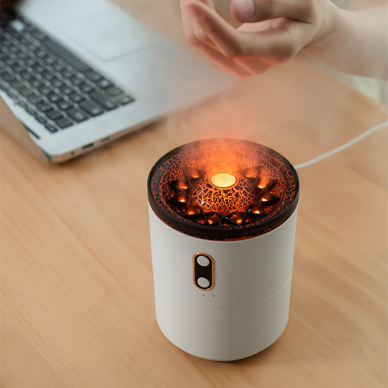 Volcano-style diffuser on a desk